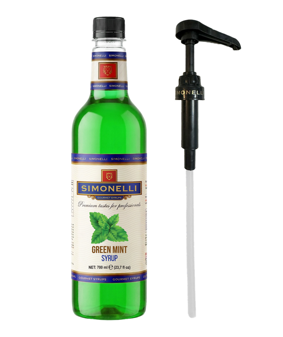 Yeşil Nane Aromalı Kahve Ve Kokteyl Şurubu (700ml) - Görsel 3